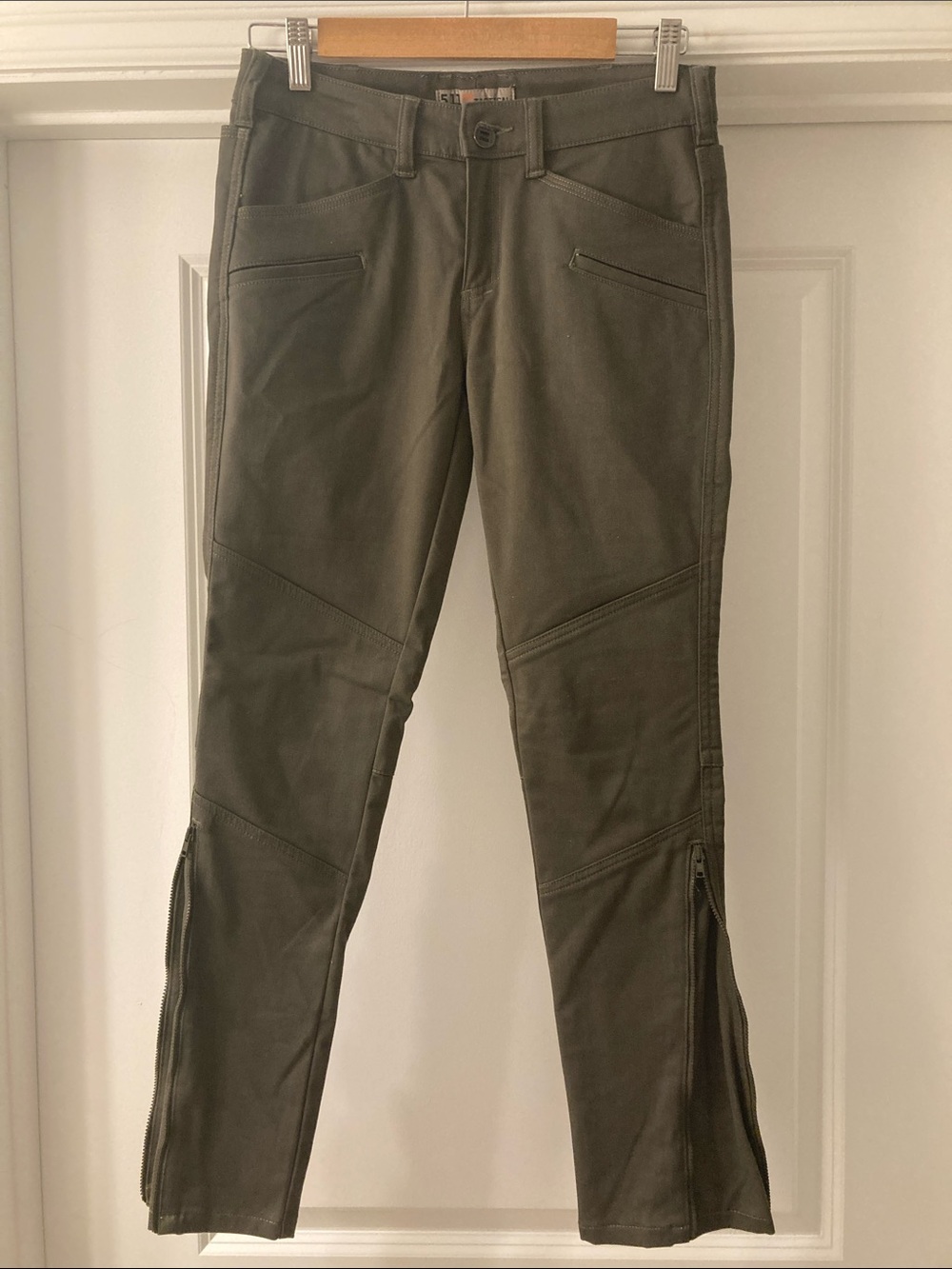 5.11 Tactical Dark Gray Skinny Zip-Hem Jeans